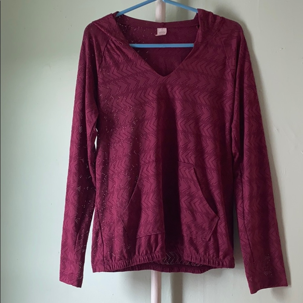 See through workout hoodie